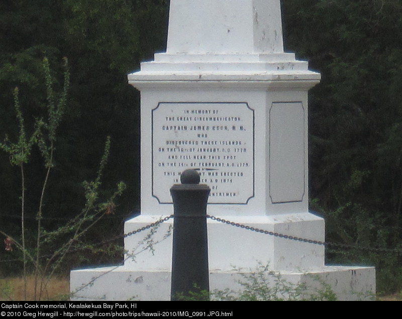 Captain Cook memorial
