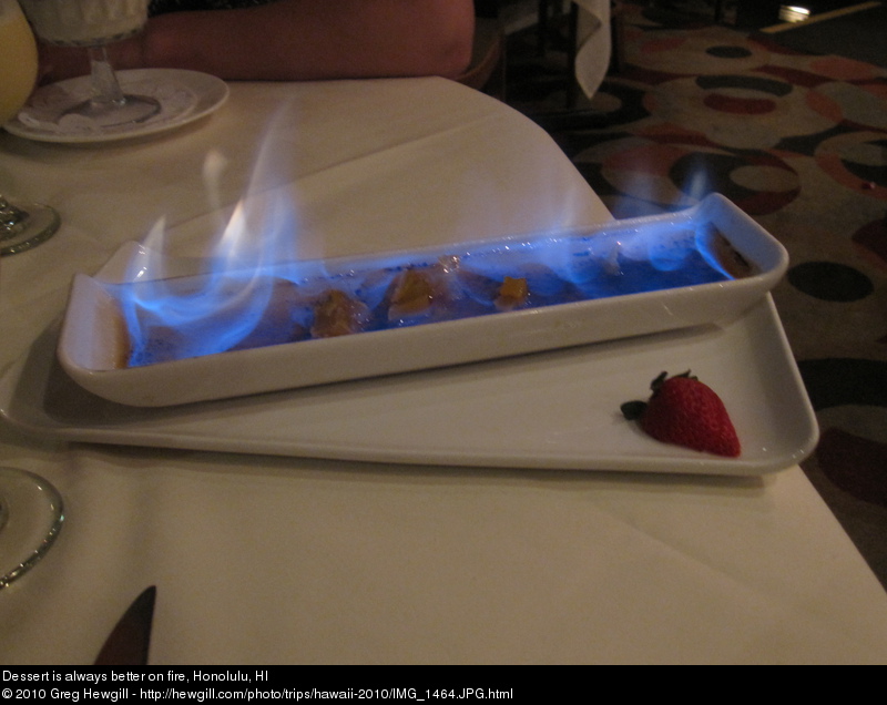 Dessert is always better on fire