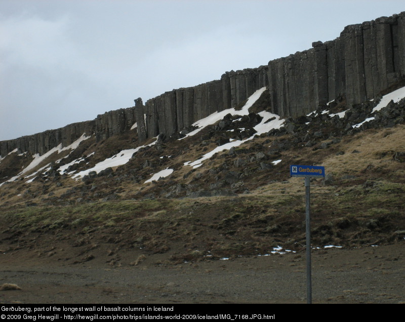 Gerðuberg, part of the longest wall of basalt columns in Iceland