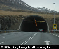 Northern end of the tunnel under Hvalfjörður