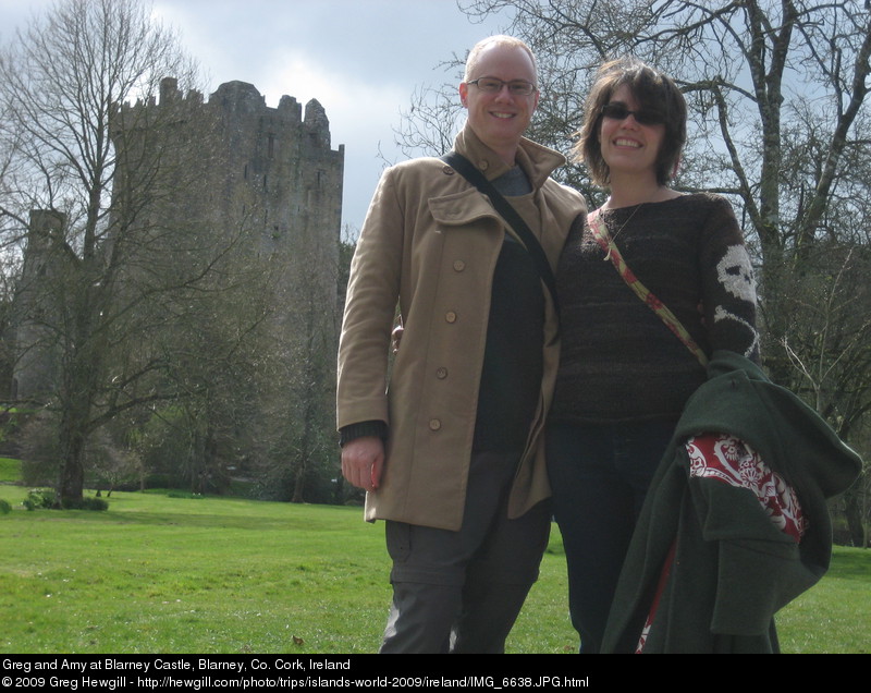 Greg and Amy at Blarney Castle