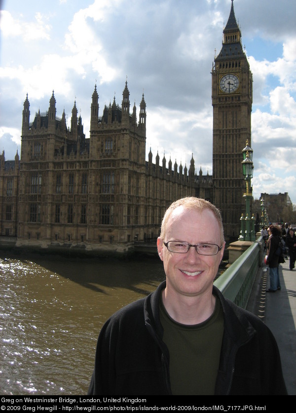 Greg on Westminster Bridge