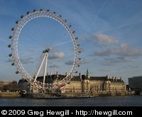 London Eye in the early evening light