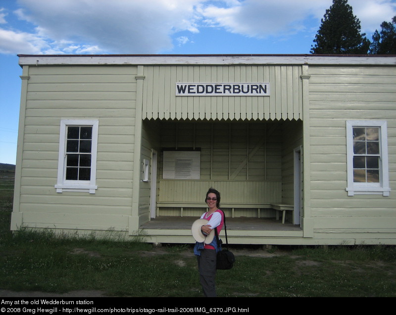 Amy at the old Wedderburn station