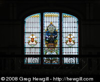 Leaded glass art in the Dundein train station