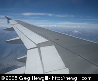 Flying from Lima to Arequipa