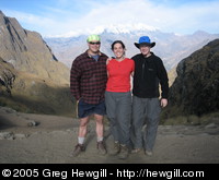 Sam, Amy, and Greg at the top of Dead Woman Pass