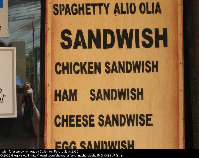I wish for a sandwish