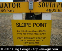 Slope Point sign