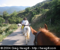 Horesback riding. I was riding Camil.