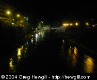 The river at night.