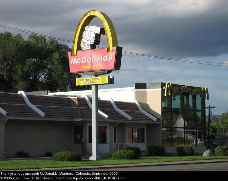 The mysterious one-arch McDonalds