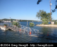 The ramp to the dock at Emerald Point was barely surviving.