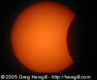Partial Solar Eclipse - April 8, 2005
