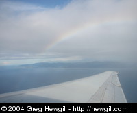 Rainbow from the air