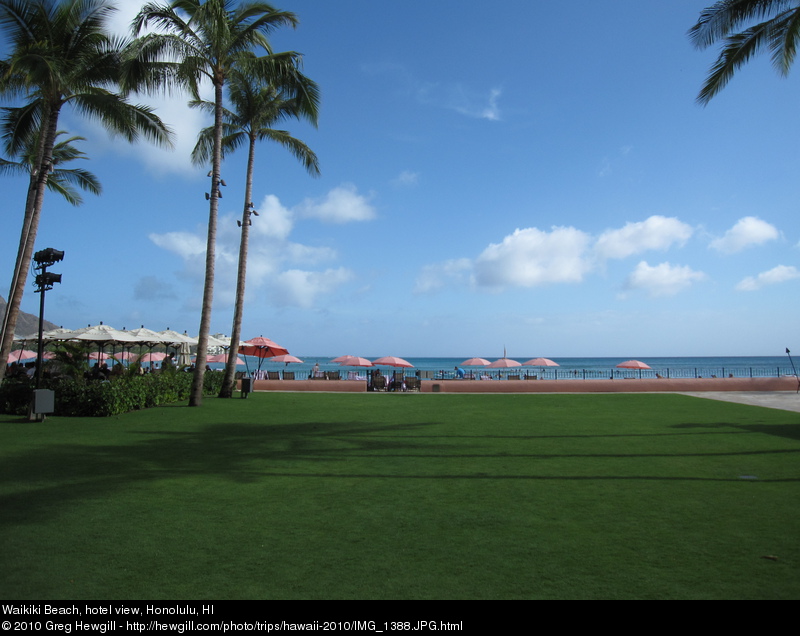 Waikiki Beach, hotel view