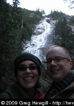 Amy and Greg at Shannon Falls