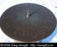 Sundial at Þingvellir