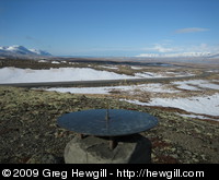Sundial looking back toward Varmahlíð