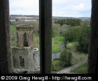 View from one of the rooms in Blarney Castle