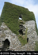 Ruins of an old castle tower