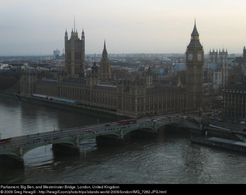 Parliament, Big Ben, and Westminster Bridge