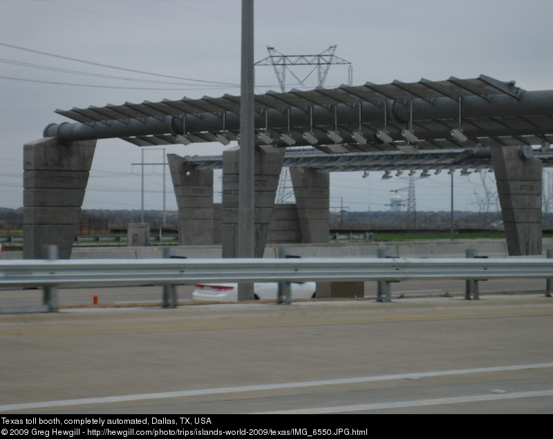 Texas toll booth, completely automated