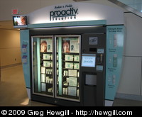 Vending machine for acne treatment products