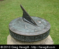 Sundial with Maori style trim