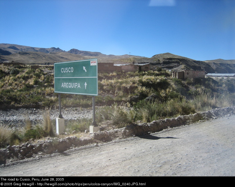 The road to Cusco