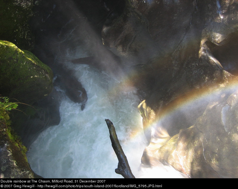 Double rainbow at The Chasm
