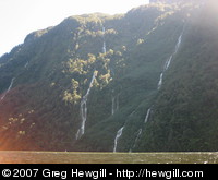 Many waterfalls