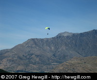 Parasailer over the Remarkables