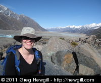 Amy and the Tasman Valley