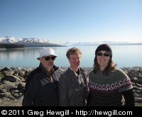 My parents and Amy with Aoraki