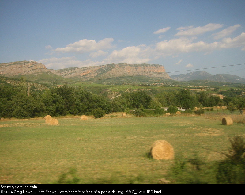 Scenery from the train.