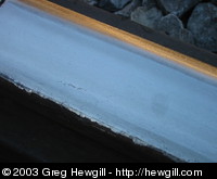 Surface of rail