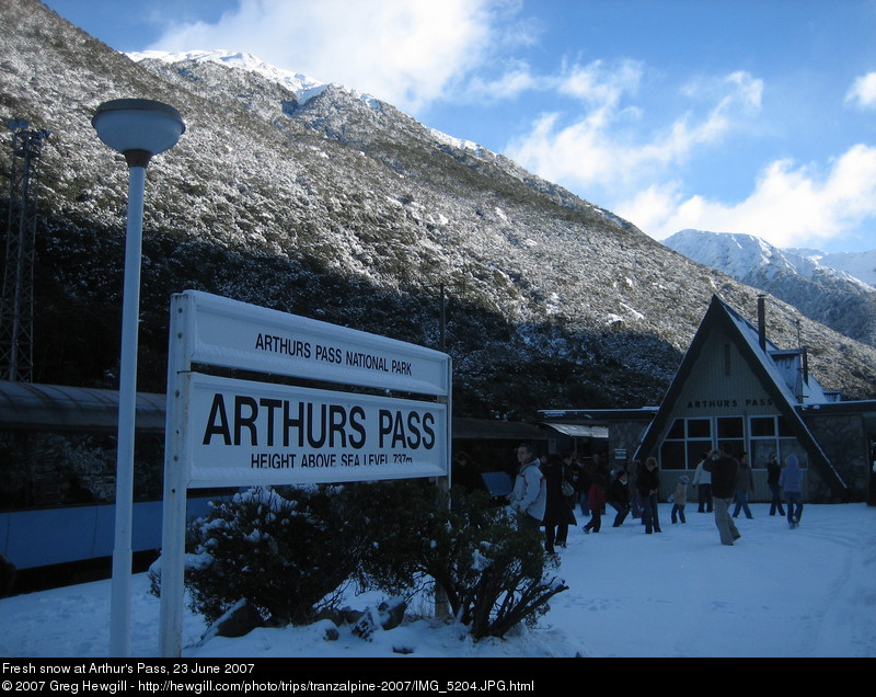 Fresh snow at Arthur's Pass