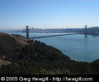 Golden Gate Bridge and the city