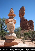 Balanced Rock with balanced rocks