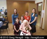 My grandmother at 101.5 and some of the family